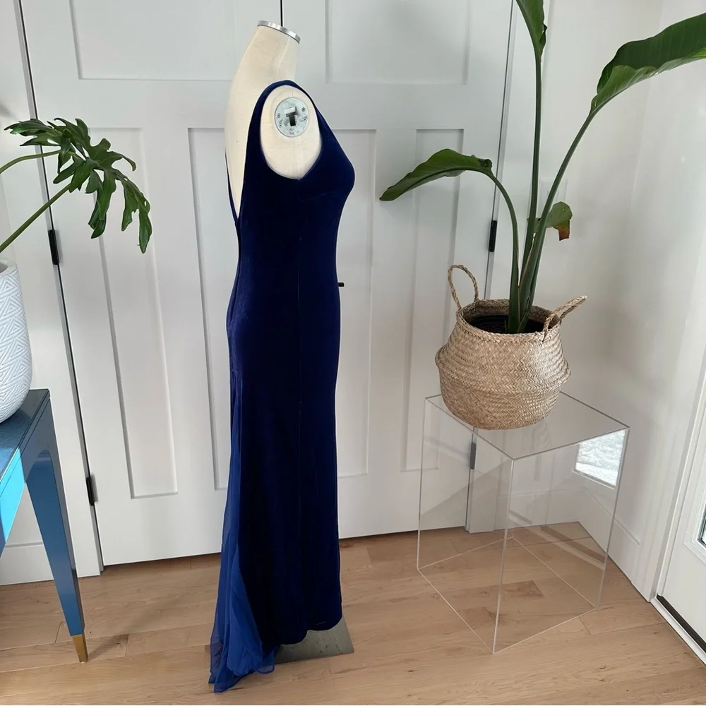 Zum Zum by Niki Livas Royal Blue Velvet Dress